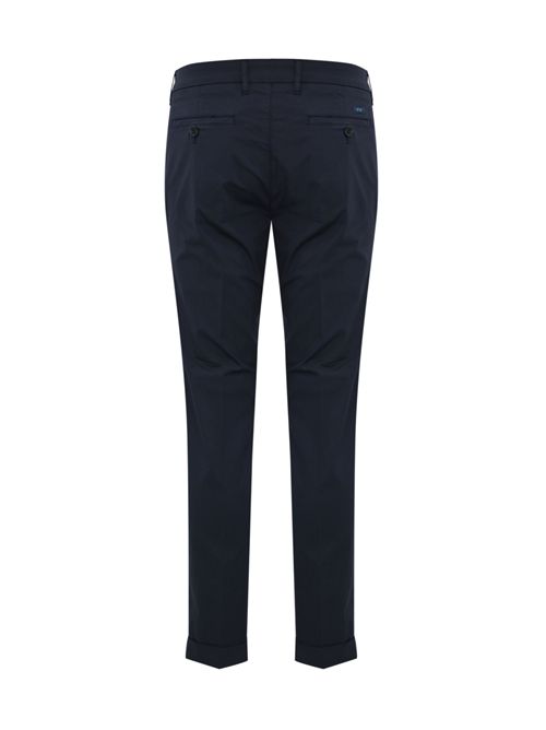 Pantaloni in popeline stretch Blu FAY | NTM8650187T RSEU824